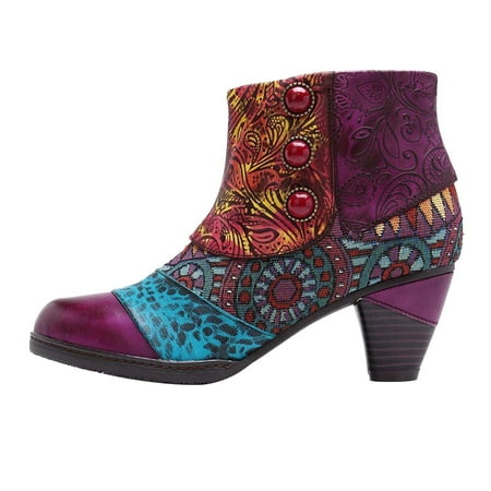 Ankle Boots for Women Dressy Booties Vintage Ethnic Style Chunky High Heel Western Boots Winter Fashion Shoes
Ankle Boots for Women Dressy Booties Vintage Ethnic Style Chunky High Heel Western Boots Winter Fashion Shoes