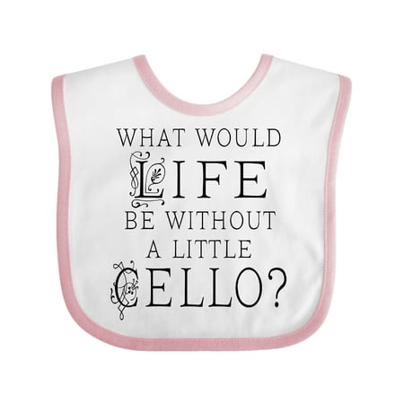 Inktastic Cellist Music Gift for Cello Player Gift Baby Boy or Baby Girl Bib
