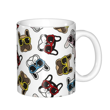 Yiaed Bulldog Sunglasses Face Print Ceramics Coffee Large Handle Design Extra Large Tea and Coffee Cup for Office and Home Mugs
Yiaed Bulldog Sunglasses Face Print Ceramics Coffee Large Handle Design Extra Large Tea and Coffee Cup for Office and Home Mugs
