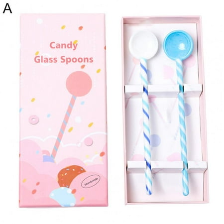 2Pcs Glass Spoons Candy Shape Heat-resistant Glass Crystal Children Long Spoons for Daily Life
2Pcs Glass Spoons Candy Shape Heat-resistant Glass Crystal Children Long Spoons for Daily Life
