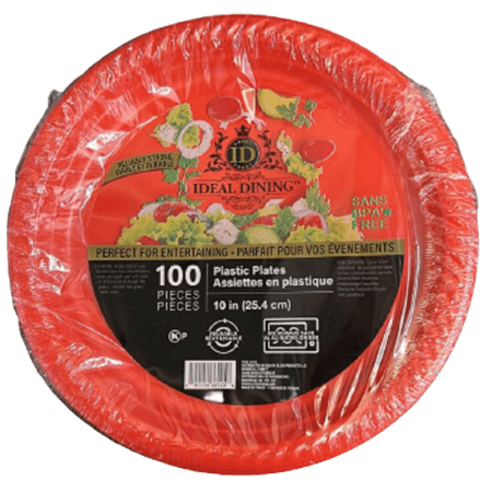 Nicole Fantani s Ideal Dining 10 Disposable Red Plastic plates Good to use in Microwave Bulk Stock for Restaurant Hotel Deli & Elegant Parties : 500 Count
Nicole Fantani s Ideal Dining 10 Disposable Red Plastic plates Good to use in Microwave Bulk Stock for Restaurant Hotel Deli & Elegant Parties : 500 Count