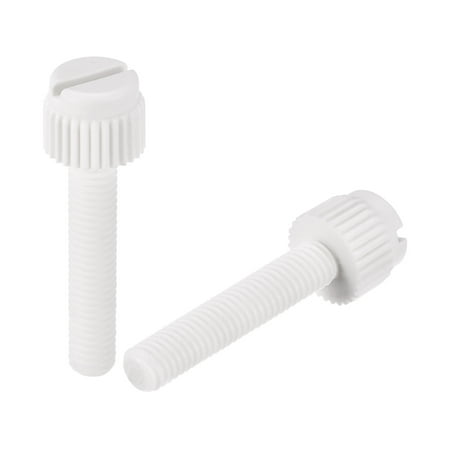 Uxcell Plastic Machine Screws M5x25mm PP Slotted Knurled Fasteners Bolts White 50Pack
Uxcell Plastic Machine Screws M5x25mm PP Slotted Knurled Fasteners Bolts White 50Pack