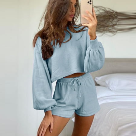 Lounge Sets For Women Clearance Women S O-Neck Two Piece Suit Long Sleeve Casual Solid Color Women Suit Blue M
Lounge Sets For Women Clearance Women S O-Neck Two Piece Suit Long Sleeve Casual Solid Color Women Suit Blue M