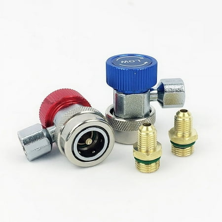 2Pcs Refrigerant Splits Adapter Refrigerant Metal Adapter Refrigerant Connector