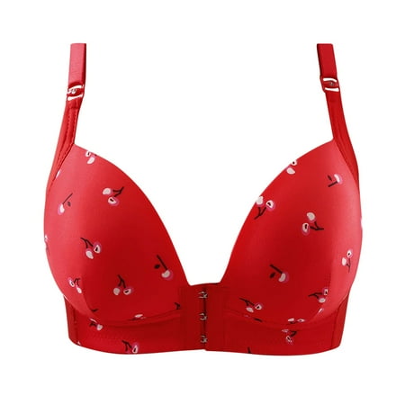 SOOMLON Bras for Women Plus Size Floral Front Buckle Adjustment Bra No Underwire Bra Plus Size Bra Floral Bras Red S
SOOMLON Bras for Women Plus Size Floral Front Buckle Adjustment Bra No Underwire Bra Plus Size Bra Floral Bras Red S
