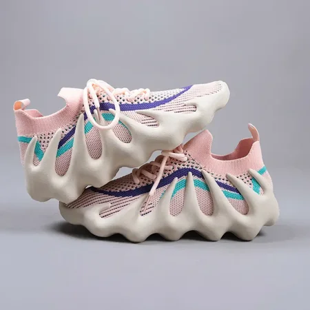 Mesh Breathable Sneakers Women‘s Fashion Octopus Low Top Lace Up Sneakers