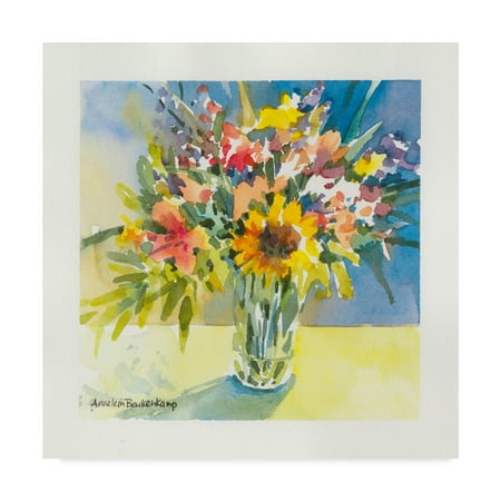 Trademark Fine Art 'Harvest Bouquet In Glass' Canvas Art by Annelein Beukenkamp