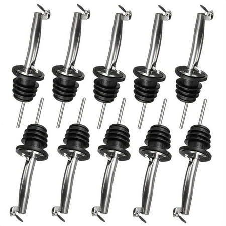 10-Pack Stainless Steel Wine Pourers Liquor Pour Spouts Set for Wine Liquor Olive Oil Coffee Syrup Vinegar Bottles
10-Pack Stainless Steel Wine Pourers Liquor Pour Spouts Set for Wine Liquor Olive Oil Coffee Syrup Vinegar Bottles
