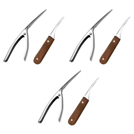 6PCS Stainless Steel Shrimp Peeler Shrimp Deveiner Shrimp Opener to Shrimp Thread Knife Shrimp Cleaners Kitchen Supplies
