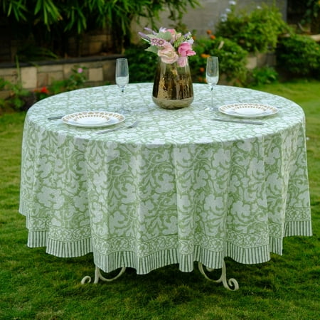 Sage Green Round Tablecloth Indian Floral Block Printed Cotton Cloth Table cover Party Wedding Home Decor Event Farmhouse Table Linen Home
Sage Green Round Tablecloth Indian Floral Block Printed Cotton Cloth Table cover Party Wedding Home Decor Event Farmhouse Table Linen Home