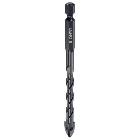 Uxcell Concrete Masonry Drill Bit High Speed Steel 1/4 Shank 8mm Dia. for Glass
