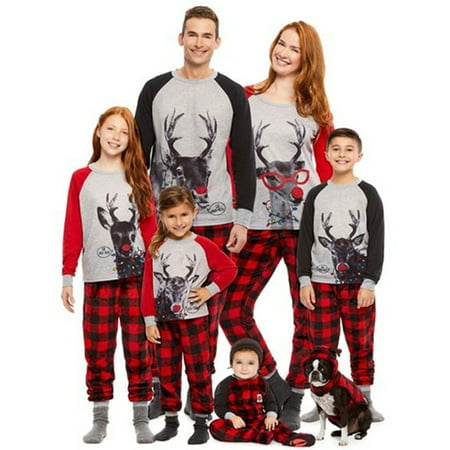 Viworld Deer Plaid Print Christmas Family Pajamas Pajamas Children Adult Matching Sleepwear Pajamas Sets
Viworld Deer Plaid Print Christmas Family Pajamas Pajamas Children Adult Matching Sleepwear Pajamas Sets
