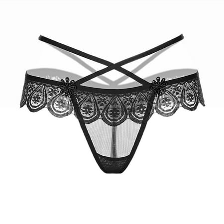 Juebong Women s Underwear Deals Clearance Under $10 Women Sexy Lace Low-Waist Hollow Underwear Women Thongs Panties G String BK Black One Size
Juebong Women s Underwear Deals Clearance Under $10 Women Sexy Lace Low-Waist Hollow Underwear Women Thongs Panties G String BK Black One Size