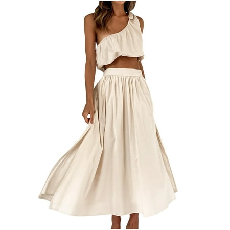 Ziloco Women s Fashion Sexy Summer Casual Sloping Shoulders Lace-up Dress Two Piece Set corsets Beige L
Ziloco Women s Fashion Sexy Summer Casual Sloping Shoulders Lace-up Dress Two Piece Set corsets Beige L