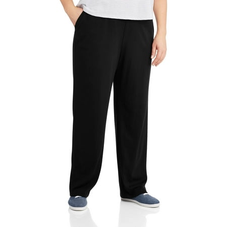 white stag knit pants with pockets