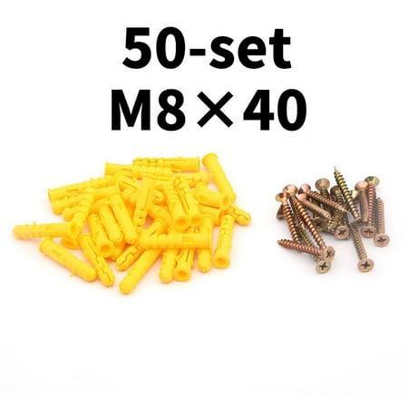 100pcs AIMUNOK Drywall Anchors And Screws Assortment Kit 50 Plastic Wall Anchors And 50 Philips Flat Head Screws M6 M8 Galvanized Screws And Wall Plug Bolts
100pcs AIMUNOK Drywall Anchors And Screws Assortment Kit 50 Plastic Wall Anchors And 50 Philips Flat Head Screws M6 M8 Galvanized Screws And Wall Plug Bolts