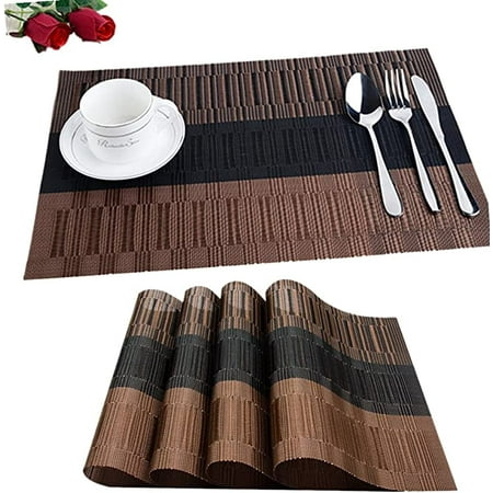 6pcs Non-Slip PVC Placemats Washable Placemats 45x30cm Kitchen Living Room Garden or Dining Room Placemats Coffee Gradient
6pcs Non-Slip PVC Placemats Washable Placemats 45x30cm Kitchen Living Room Garden or Dining Room Placemats Coffee Gradient