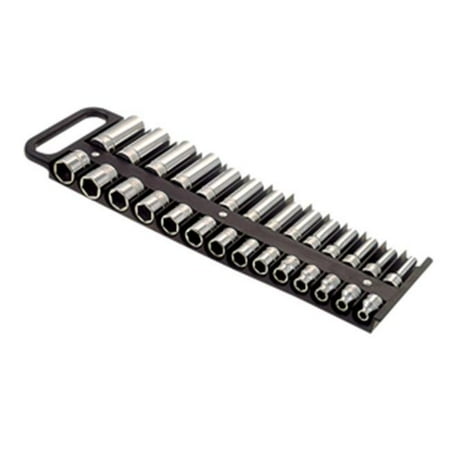 40210 0.375 Inch 28pc Socket Holder - Black