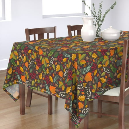 Cotton Sateen Tablecloth 90 Square - Autumn Woodland Yellow Cute Orange Berries Leaf Fall Print Custom Table Linens by Spoonflower
Cotton Sateen Tablecloth 90 Square - Autumn Woodland Yellow Cute Orange Berries Leaf Fall Print Custom Table Linens by Spoonflower