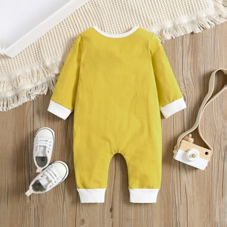 Aayomet Baby Rompers Girl Fall Baby Winter Romper Sweatshirt Romper for Infant Baby Girl Boy Long Sleeve Crewneck Oversized Bodysuit Waffle Fall Winter Pullover Top Yellow 0-3 Months
Aayomet Baby Rompers Girl Fall Baby Winter Romper Sweatshirt Romper for Infant Baby Girl Boy Long Sleeve Crewneck Oversized Bodysuit Waffle Fall Winter Pullover Top Yellow 0-3 Months
