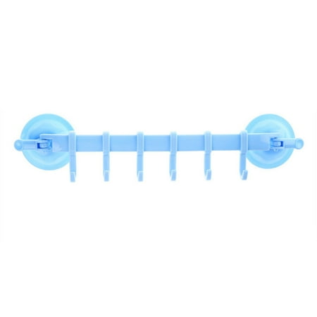 Nail Free Hangers Six Hooks Row Locked Suction Cup Multifunctional Adjustable Wall Hooks (Blue)
Nail Free Hangers Six Hooks Row Locked Suction Cup Multifunctional Adjustable Wall Hooks (Blue)