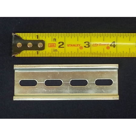 DIN Rail - NEW Custom Cut 35x7.5mm RoHS Steel Slotted