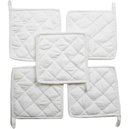 Pot Holder 100% Cotton Machine Washable Heat Resistant Kitchen Gift Set (Pack of 10 Size 9 X 9 Inch White )
Pot Holder 100% Cotton Machine Washable Heat Resistant Kitchen Gift Set (Pack of 10 Size 9 X 9 Inch White )