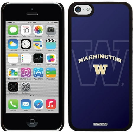 University of Washington Dark Watermark Design on iPhone 5c Thinshield Snap-On Case by Coveroo