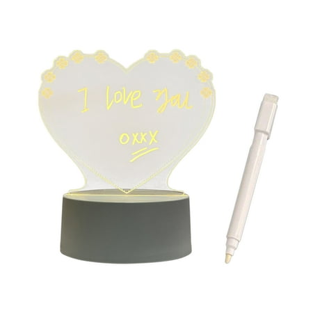 LED Acrylic Message Board,Holiday Light Night Lamp Luminous Gift Desktop Heart Shape Acrylic Panel
LED Acrylic Message Board,Holiday Light Night Lamp Luminous Gift Desktop Heart Shape Acrylic Panel
