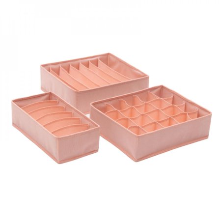 MEROTABLE 3Pcs Packing box drawer type underwear storage box household storage utility products bra socks fabric storagy bag
MEROTABLE 3Pcs Packing box drawer type underwear storage box household storage utility products bra socks fabric storagy bag