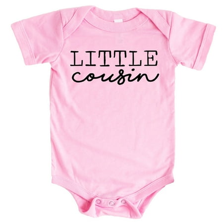 Little Cousin Bodysuits for Baby and Toddler Fun Family Outfits Black on Pink Bodysuit 6 Months
Little Cousin Bodysuits for Baby and Toddler Fun Family Outfits Black on Pink Bodysuit 6 Months