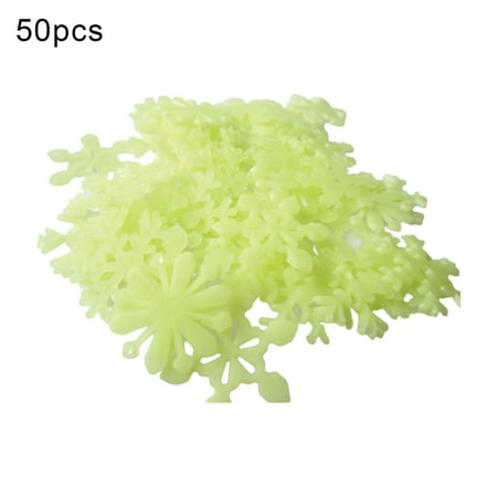 Eastshop 50Pcs Luminous Sticker Eye-catching Unique Shape Plastic Decorative Ceiling Snowflake Fluorescent Sticker for Home
Eastshop 50Pcs Luminous Sticker Eye-catching Unique Shape Plastic Decorative Ceiling Snowflake Fluorescent Sticker for Home