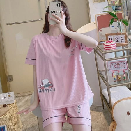 DanceeMangoo Girl Sleepwear Set Cute Cartoon Summer Women Pajamas Set Pijama Short Women Pyjamas Suit Female Home Clothing Nightwear
DanceeMangoo Girl Sleepwear Set Cute Cartoon Summer Women Pajamas Set Pijama Short Women Pyjamas Suit Female Home Clothing Nightwear