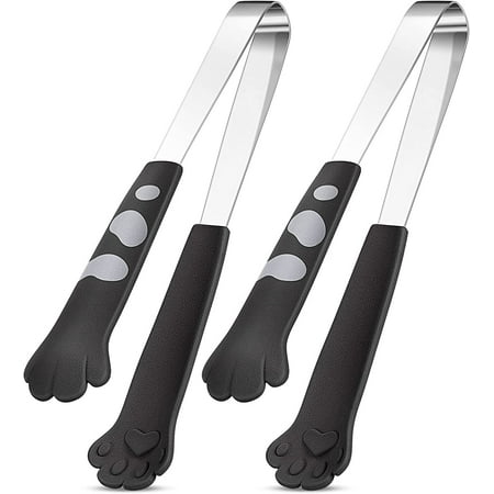 Cat Tongs 7 Inch Food Clips Kitchen Tongs Cat Paw Shape Tongs Stainless Steel Cooking Tongs for BBQ Cooking Grilling Sweets Sugar (2 Black)
Cat Tongs 7 Inch Food Clips Kitchen Tongs Cat Paw Shape Tongs Stainless Steel Cooking Tongs for BBQ Cooking Grilling Sweets Sugar (2 Black)