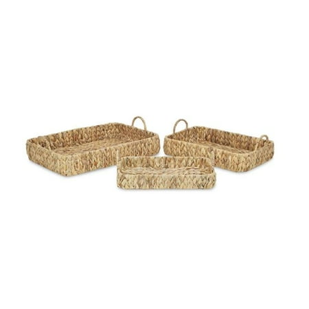 Cheungs 5471-3 Water Hyacinth Large Tray - Set of 3