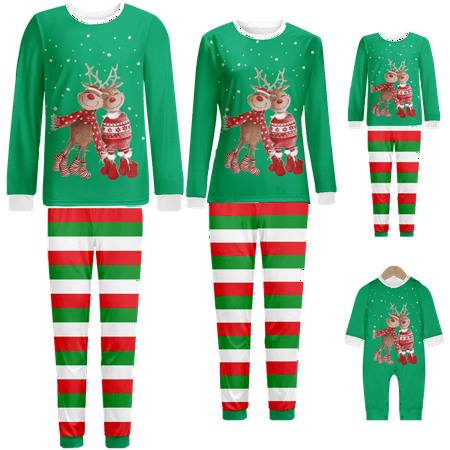 Family Christmas Pajamas Sets Reindeer Red Green White Stripe Printed Baby-Kids-Adult-Pet Size Top and Pants Bodysuits Unisex Pajamas Set
Family Christmas Pajamas Sets Reindeer Red Green White Stripe Printed Baby-Kids-Adult-Pet Size Top and Pants Bodysuits Unisex Pajamas Set