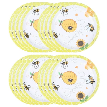 NUOLUX 16pcs 7 Inches Disposable Cake Plates Bee Theme Party Paper Dishes Bee Printing Tableware for Birthday Party Carnival
NUOLUX 16pcs 7 Inches Disposable Cake Plates Bee Theme Party Paper Dishes Bee Printing Tableware for Birthday Party Carnival