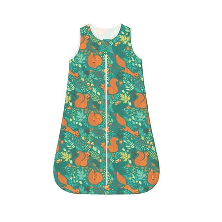 Cauagu Fall Forest Squirrel for Infant Wearable Blanket Unisex Girl Boy Swaddle Transition Sack - Newborn Essentials Sleep Clothes-Medium
Cauagu Fall Forest Squirrel for Infant Wearable Blanket Unisex Girl Boy Swaddle Transition Sack - Newborn Essentials Sleep Clothes-Medium
