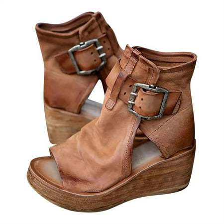 SHENGXINY New Women s Casual Sandals Fashion Fish Mouth High-top Platform Wedge Sandals Hollow Metal Buckle Flat Shoes Chaussures Femme
SHENGXINY New Women s Casual Sandals Fashion Fish Mouth High-top Platform Wedge Sandals Hollow Metal Buckle Flat Shoes Chaussures Femme