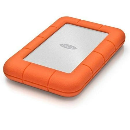 LaCie 2TB Rugged Mini Portable External Hard Drive, 5400 RPM, USB 3.0/2.0, Up to 5Gbps USB 3.0 Transfer Rate, Orange