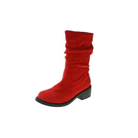 Gomelly Women Western Boot Pleated Mid Calf Boots Pull On Winter Shoes Non Slip Outdoor Walking Red 6.5
Gomelly Women Western Boot Pleated Mid Calf Boots Pull On Winter Shoes Non Slip Outdoor Walking Red 6.5