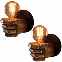 2 Pack Industrial Fist Wall Light Right Handed Vintage Resin Indoor Wall Lamp for Bar Hallway Cafeteria and Stairwell Yajoied
2 Pack Industrial Fist Wall Light Right Handed Vintage Resin Indoor Wall Lamp for Bar Hallway Cafeteria and Stairwell Yajoied