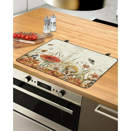 Mushroom Stove Top Covers for Electric Stove Heat Insulation Fireproof Glass Cooktop Cover Counter Top Glass Stove Cover 36 x21 Vintage Fall Botanical Farmhouse Floral Butterfly
Mushroom Stove Top Covers for Electric Stove Heat Insulation Fireproof Glass Cooktop Cover Counter Top Glass Stove Cover 36 x21 Vintage Fall Botanical Farmhouse Floral Butterfly