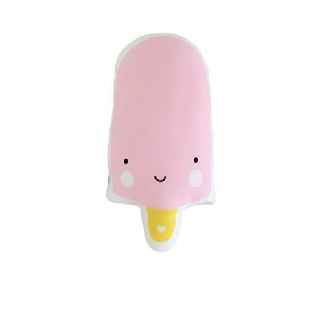 creative plush toys cushion children's room decoration ice cream pillow (pink)