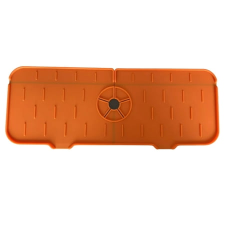 Faucet Splash Catcher Silicone Absorbent Mat For Bathroom Vanity