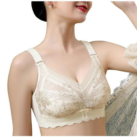 Ruziyoog Cotton Underwear Women Bra Wire Free Underwear Large Size Thin Cup Lace Sexy Bra Summer Clearance Beige M
Ruziyoog Cotton Underwear Women Bra Wire Free Underwear Large Size Thin Cup Lace Sexy Bra Summer Clearance Beige M