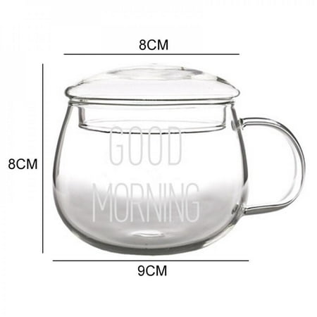 SweetCandy 350ml Heat-Resistant Glass With Handle Milk Mug Breakfast Cup Microwave Mug Round Fun Single Cup White Letter With Round Lid
SweetCandy 350ml Heat-Resistant Glass With Handle Milk Mug Breakfast Cup Microwave Mug Round Fun Single Cup White Letter With Round Lid