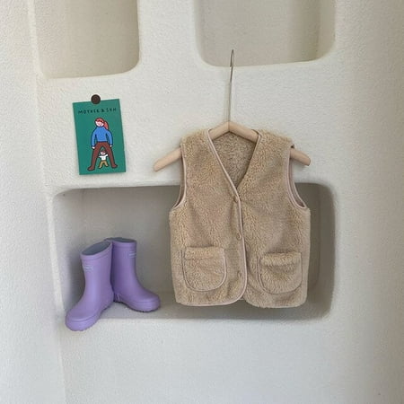 DancePeanut Fashion Kids Vest Children s Sleeveless Plush Solid Color Casual Gilets Baby Neutral Keep Warm Simplicity Cardigan Cotton Coats
DancePeanut Fashion Kids Vest Children s Sleeveless Plush Solid Color Casual Gilets Baby Neutral Keep Warm Simplicity Cardigan Cotton Coats