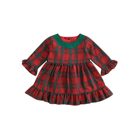 Gwiyeopda Christmas Dress Toddler Kid Baby Girls Long Sleeve Patch Color High Waist Ruffle One-Piece Dress 1-7 Years
Gwiyeopda Christmas Dress Toddler Kid Baby Girls Long Sleeve Patch Color High Waist Ruffle One-Piece Dress 1-7 Years