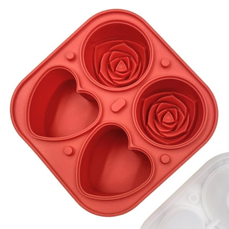 Rose and Heart Pattern Silicone Ice Making Mould Flexible Easy Release Ice Mould for Home Kitchen Summer Supplies Red
Rose and Heart Pattern Silicone Ice Making Mould Flexible Easy Release Ice Mould for Home Kitchen Summer Supplies Red